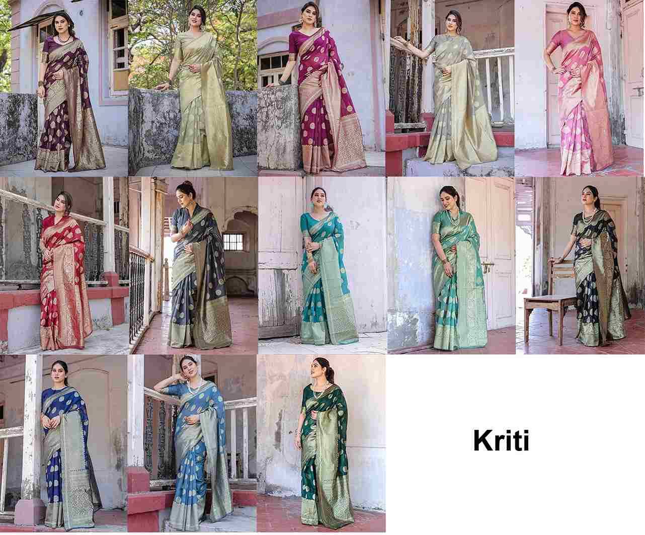 Kriti By Divyam 01 To 13 Series Indian Traditional Wear Collection Beautiful Stylish Fancy Colorful Party Wear & Occasional Wear Chanderi Silk Sarees At Wholesale Price