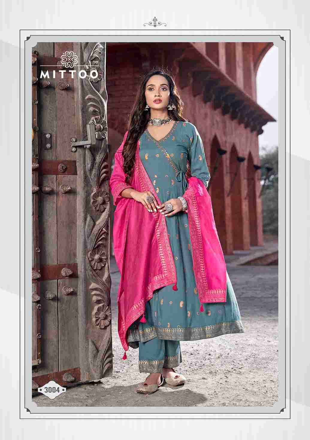 Nafiza By Mittoo 3001 To 3006 Series Beautiful Festive Suits Colorful Stylish Fancy Casual Wear & Ethnic Wear Rayon Slub Dresses At Wholesale Price