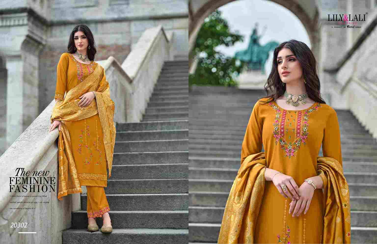 Hasmeena Vol-3 By Lady Leela 20301 To 20306 Series Beautiful Festive Suits Colorful Stylish Fancy Casual Wear & Ethnic Wear Viscose Organza Dresses At Wholesale Price