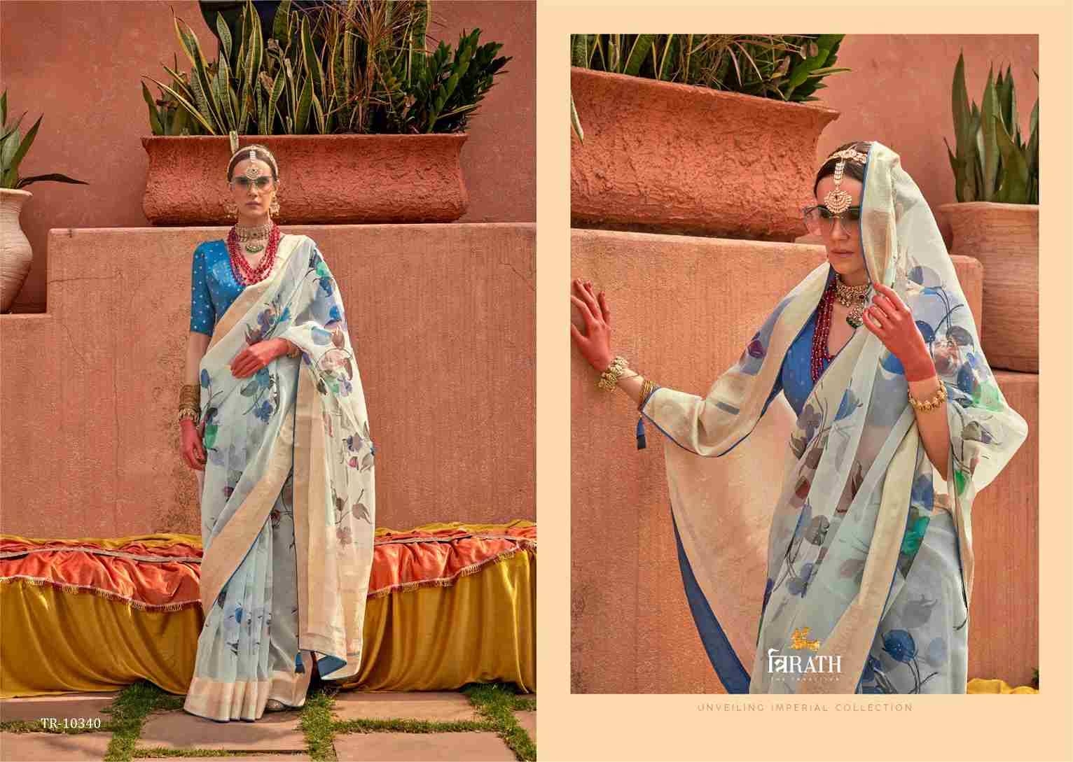 Geetanjali By Trirath 10339 To 10347 Series Indian Traditional Wear Collection Beautiful Stylish Fancy Colorful Party Wear & Occasional Wear Vichitra Silk Sarees At Wholesale Price