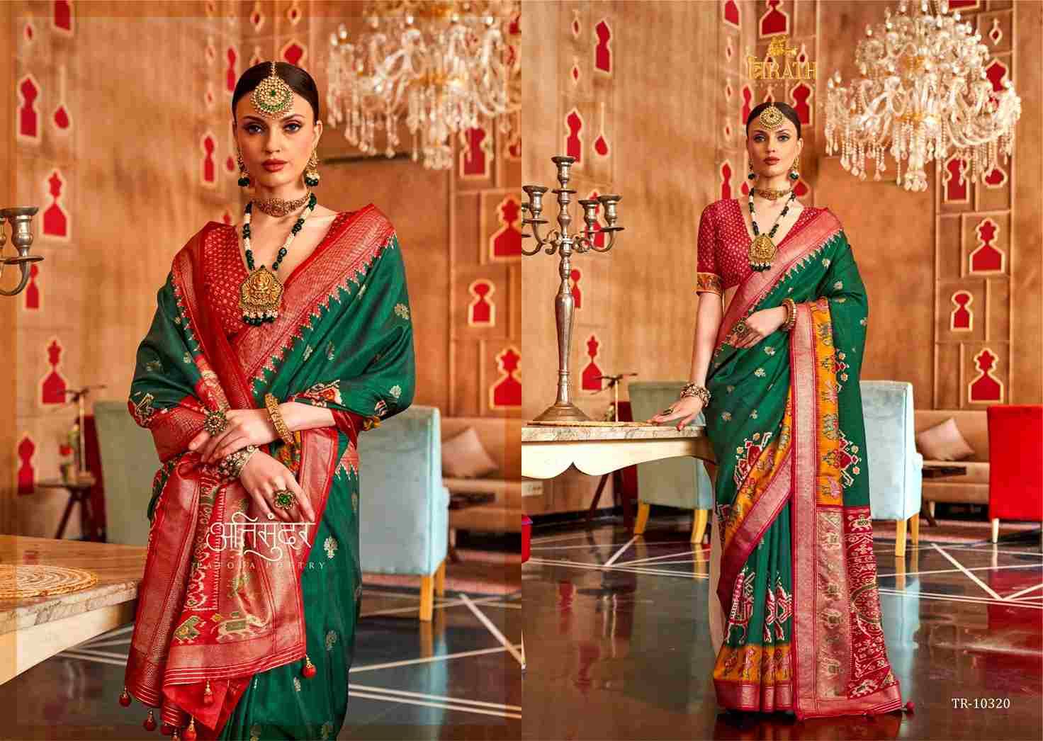 Hast Patola By Trirath 10309 To 10320 Series Indian Traditional Wear Collection Beautiful Stylish Fancy Colorful Party Wear & Occasional Wear Vichitra Silk Sarees At Wholesale Price