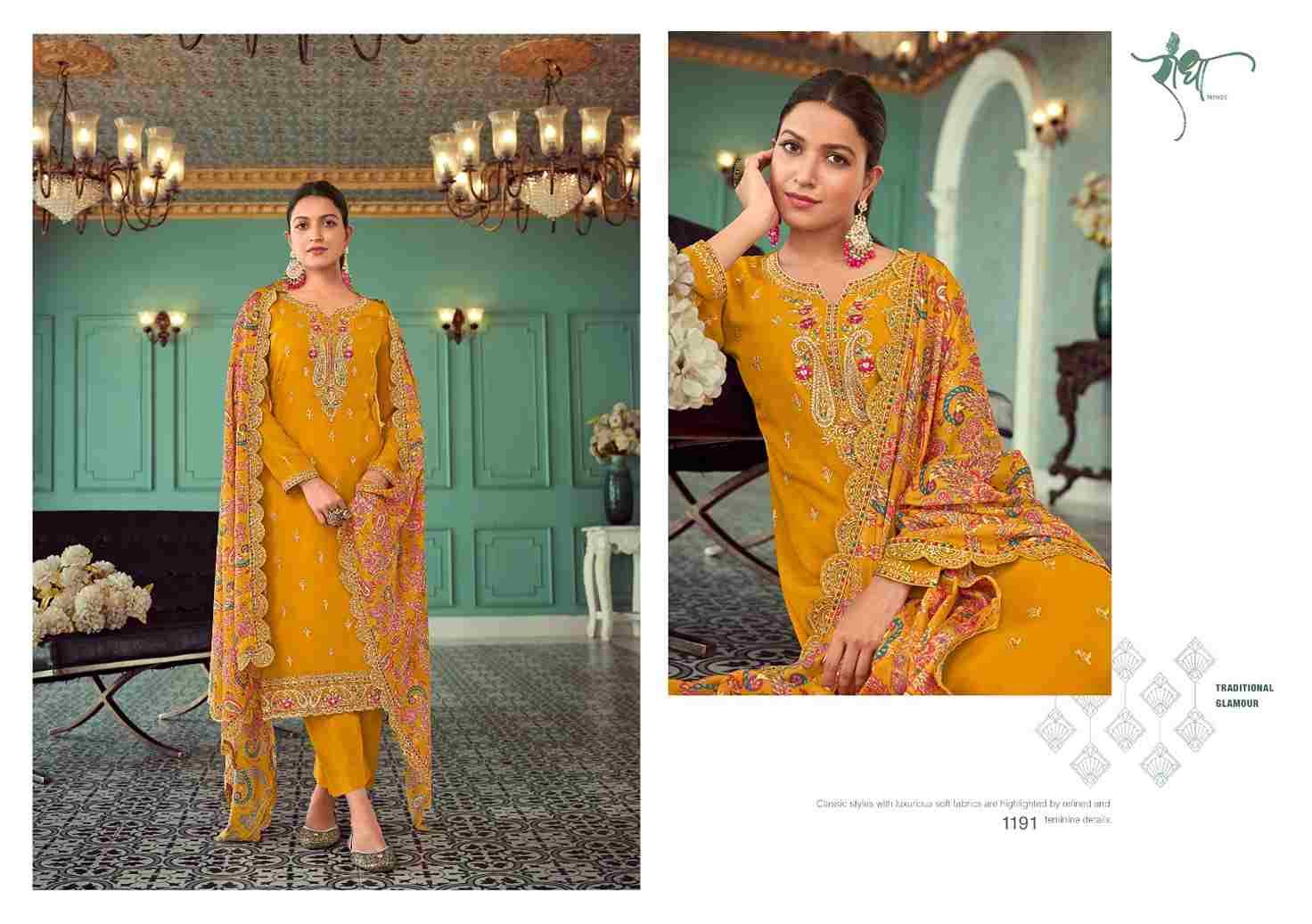 Raheda By Radha Trendz 1191 To 1194 Series Beautiful Festive Suits Colorful Stylish Fancy Casual Wear & Ethnic Wear Georgette Embroidered Dresses At Wholesale Price