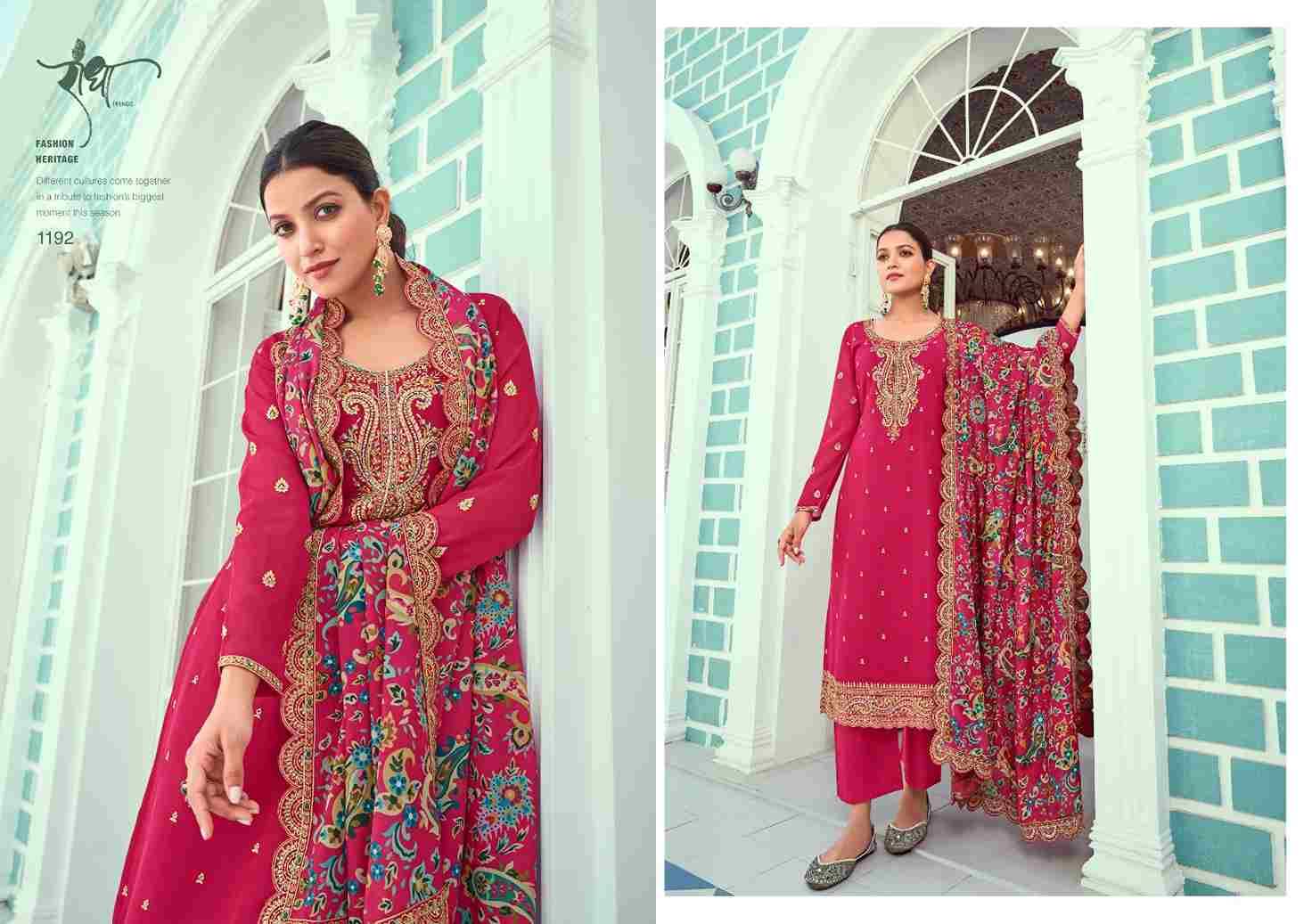 Raheda By Radha Trendz 1191 To 1194 Series Beautiful Festive Suits Colorful Stylish Fancy Casual Wear & Ethnic Wear Georgette Embroidered Dresses At Wholesale Price