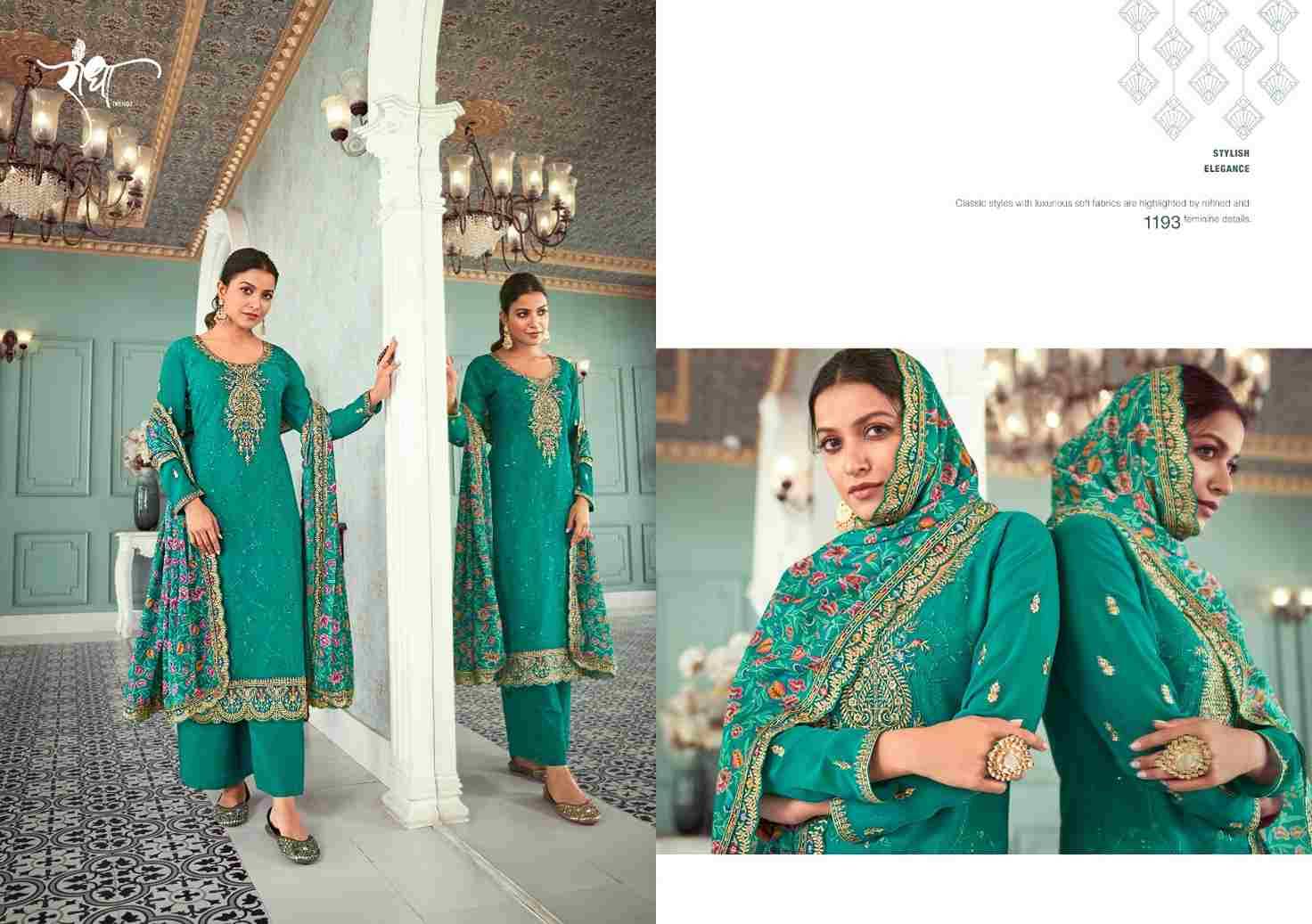 Raheda By Radha Trendz 1191 To 1194 Series Beautiful Festive Suits Colorful Stylish Fancy Casual Wear & Ethnic Wear Georgette Embroidered Dresses At Wholesale Price