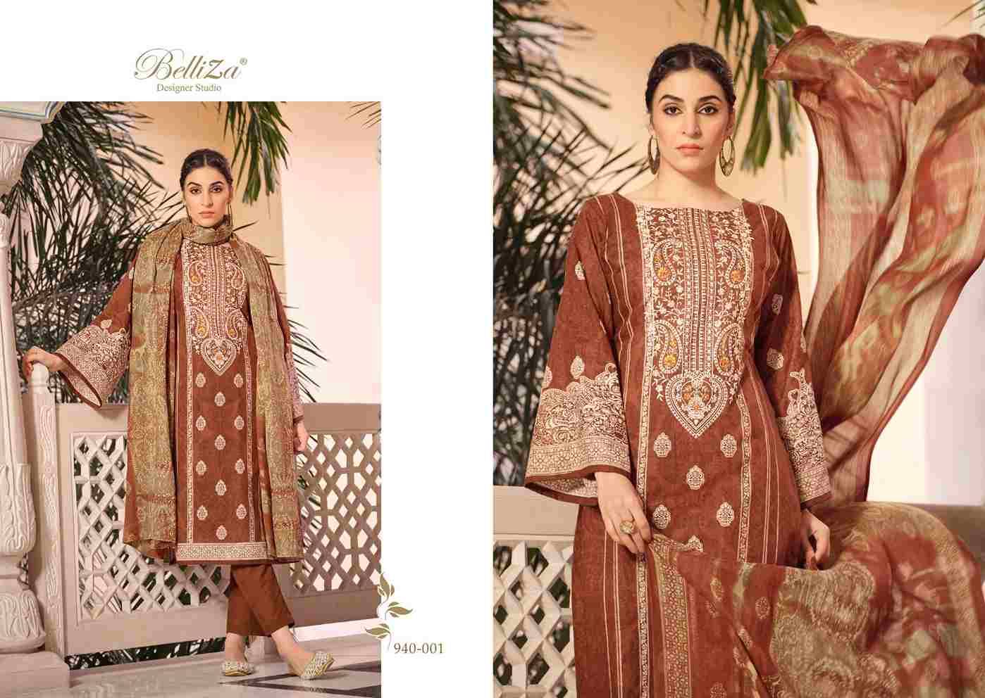 Naira Vol-62 By Belliza 940-001 To 940-008 Series Beautiful Festive Suits Stylish Fancy Colorful Casual Wear & Ethnic Wear Pure Cotton Print Dresses At Wholesale Price