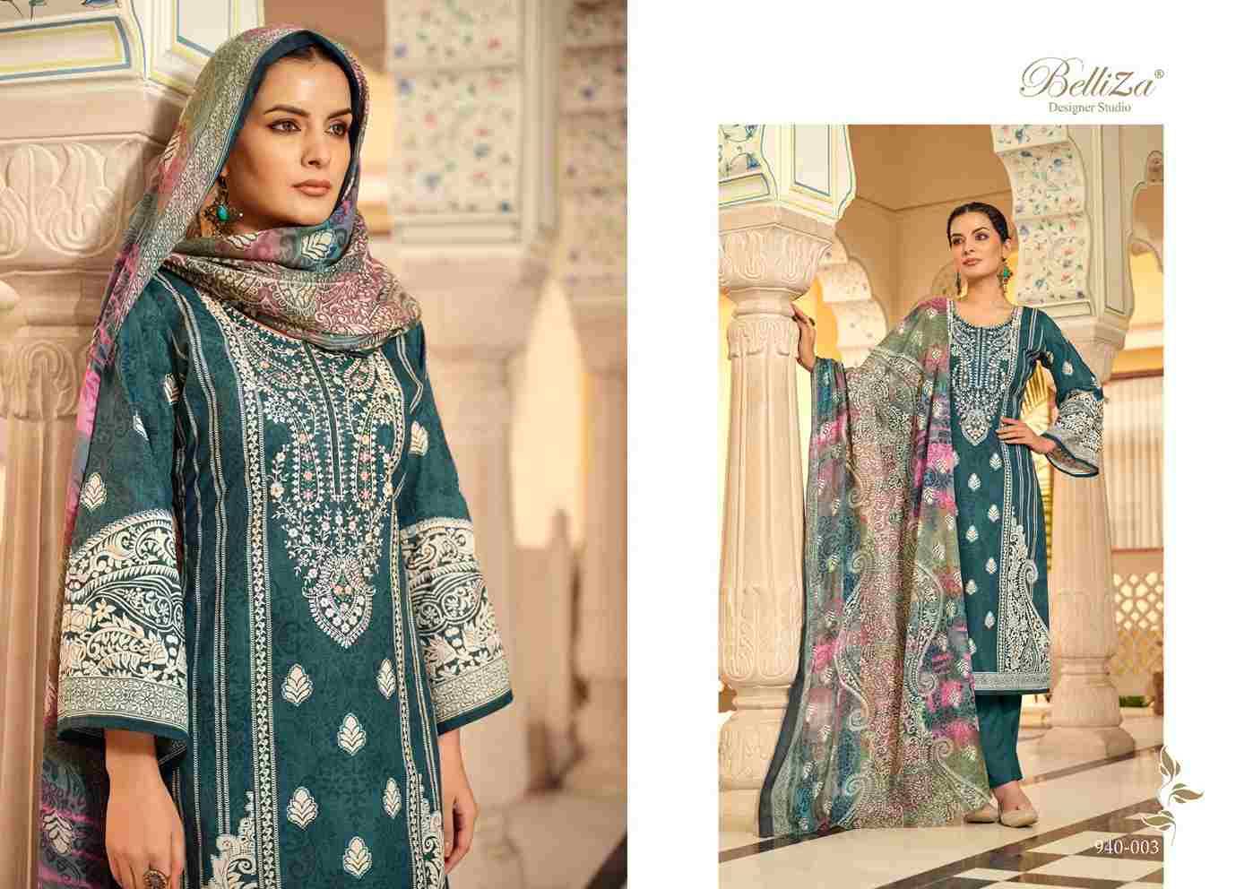 Naira Vol-62 By Belliza 940-001 To 940-008 Series Beautiful Festive Suits Stylish Fancy Colorful Casual Wear & Ethnic Wear Pure Cotton Print Dresses At Wholesale Price