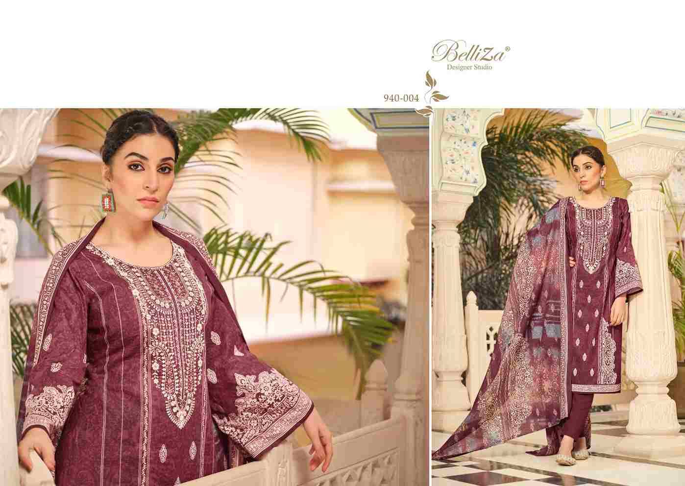 Naira Vol-62 By Belliza 940-001 To 940-008 Series Beautiful Festive Suits Stylish Fancy Colorful Casual Wear & Ethnic Wear Pure Cotton Print Dresses At Wholesale Price