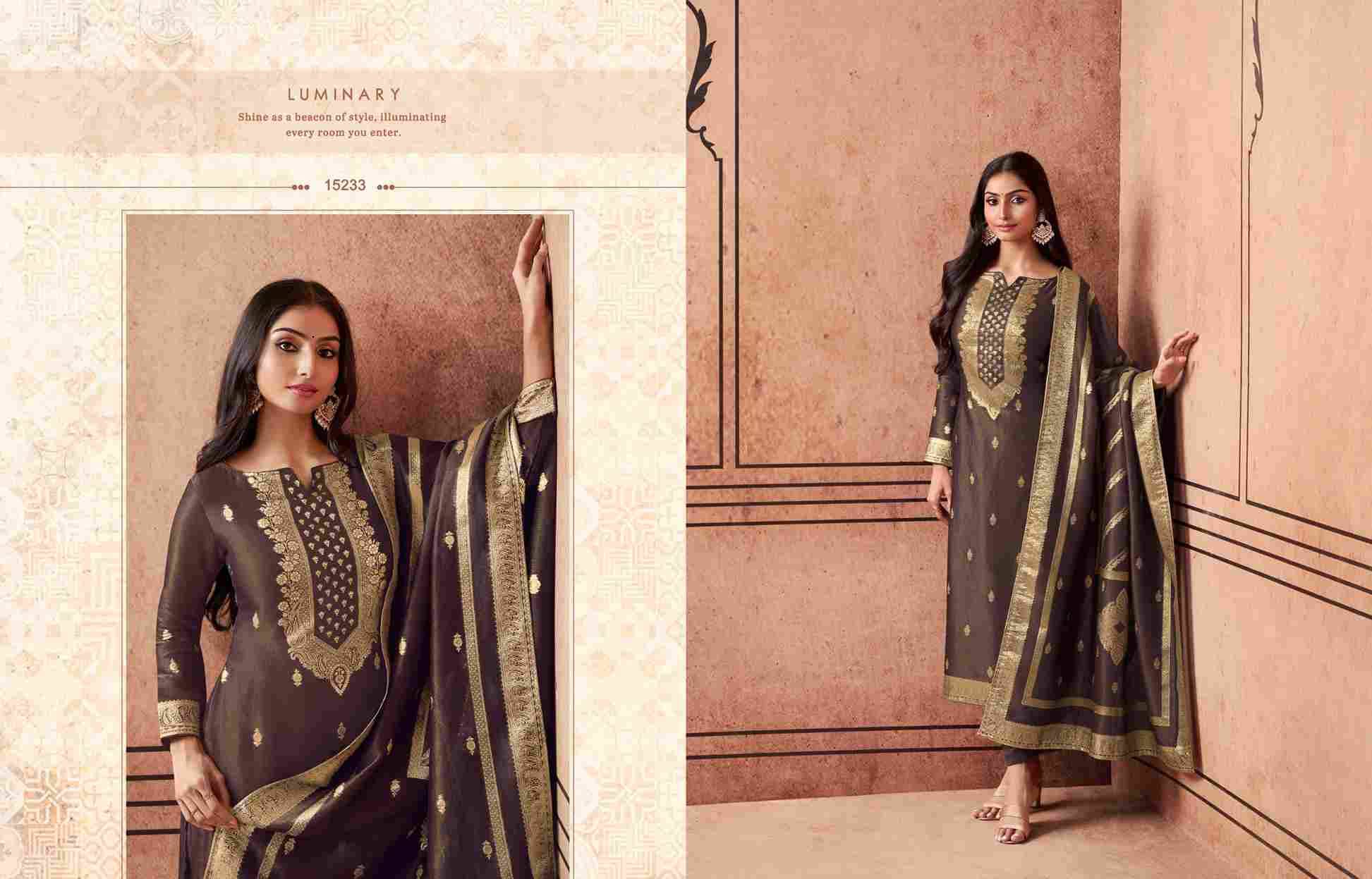 Essence By Zisa 15231 To 15235 Series Designer Festive Festive Suits Collection Beautiful Stylish Fancy Colorful Party Wear & Occasional Wear Silk Jacquard Dresses At Wholesale Price