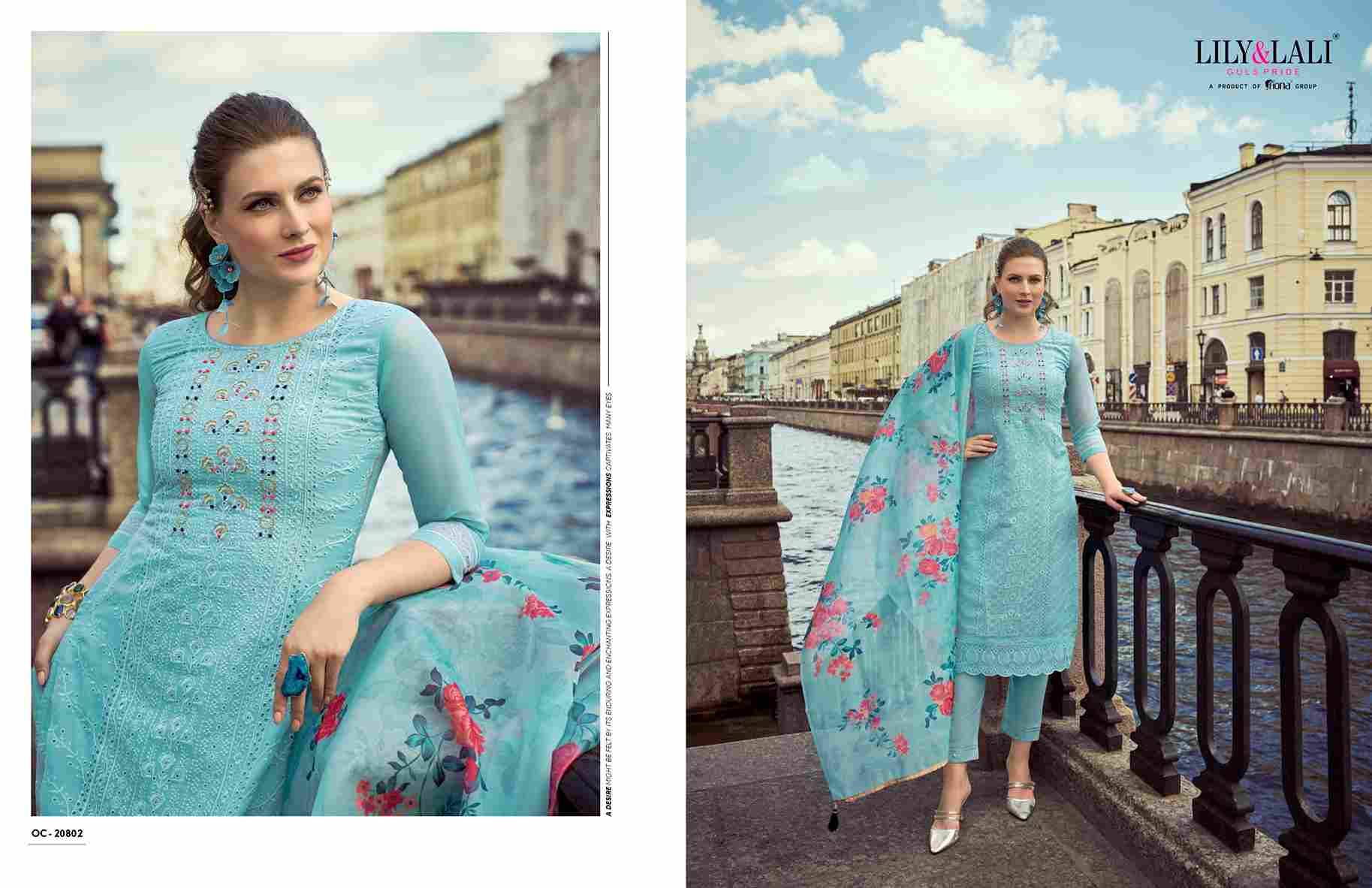 Organza Chikan Kari Vol-2 By Lily And Lali 20801 To 20806 Series Beautiful Festive Suits Colorful Stylish Fancy Casual Wear & Ethnic Wear Pure Organza Dresses At Wholesale Price