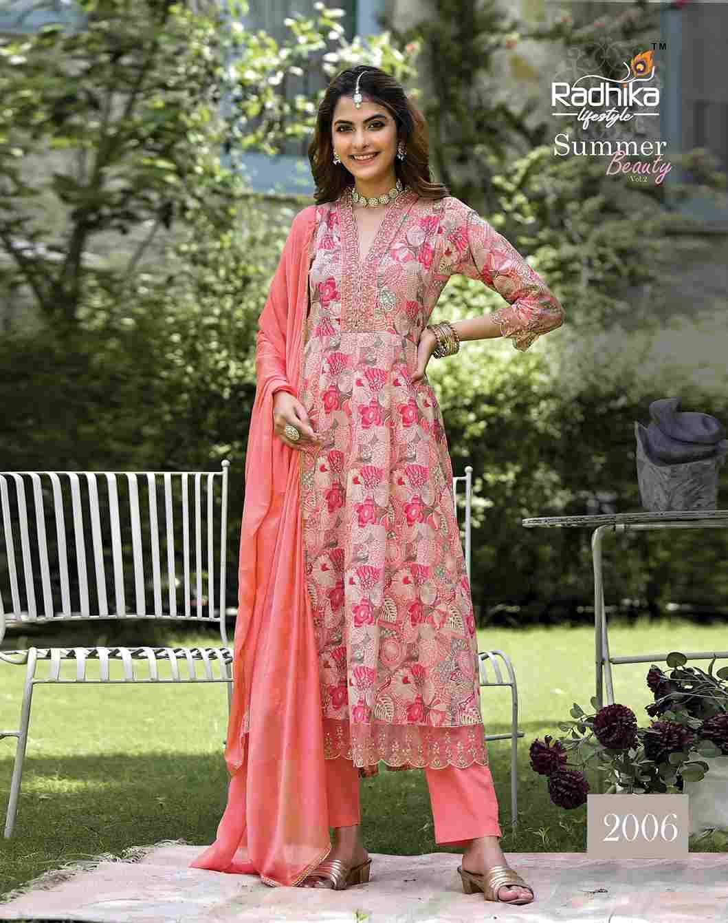 Summer Beauty Vol-2 By Radhika Lifestyle 2001 To 2006 Series Designer Festive Suits Beautiful Stylish Fancy Colorful Party Wear & Occasional Wear Cotton Print Dresses At Wholesale Price