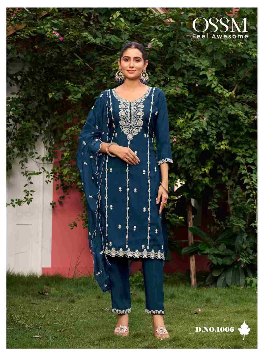 Gulabi Vol-3 By Ossm 1001 To 1006 Series Beautiful Stylish Festive Suits Fancy Colorful Casual Wear & Ethnic Wear & Ready To Wear Viscose Silk Dresses At Wholesale Price