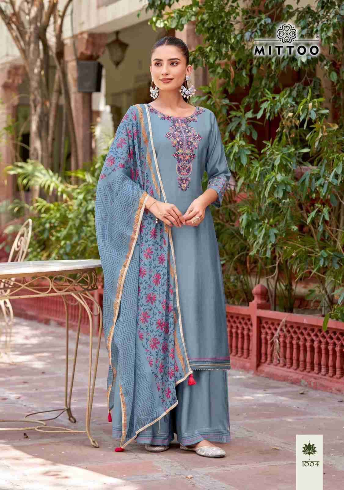 Vaidehi By Mittoo 1001 To 1006 Series Beautiful Festive Suits Colorful Stylish Fancy Casual Wear & Ethnic Wear Pure Rayon Dresses At Wholesale Price