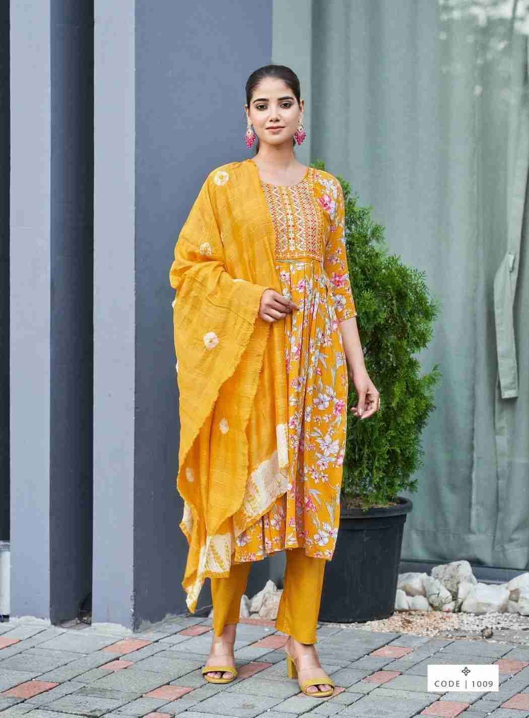 Morni Vol-2 By Kushals 1001 To 1010 Series Beautiful Festive Suits Colorful Stylish Fancy Casual Wear & Ethnic Wear Rinkle Dresses At Wholesale Price