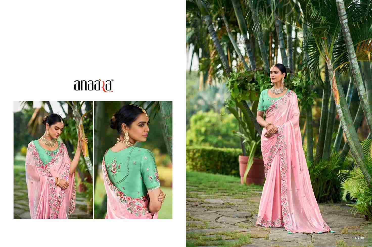 Anaara 6701 Series By Tathastu 6701 To 6709 Series Indian Traditional Wear Collection Beautiful Stylish Fancy Colorful Party Wear & Occasional Wear Silk Sarees At Wholesale Price