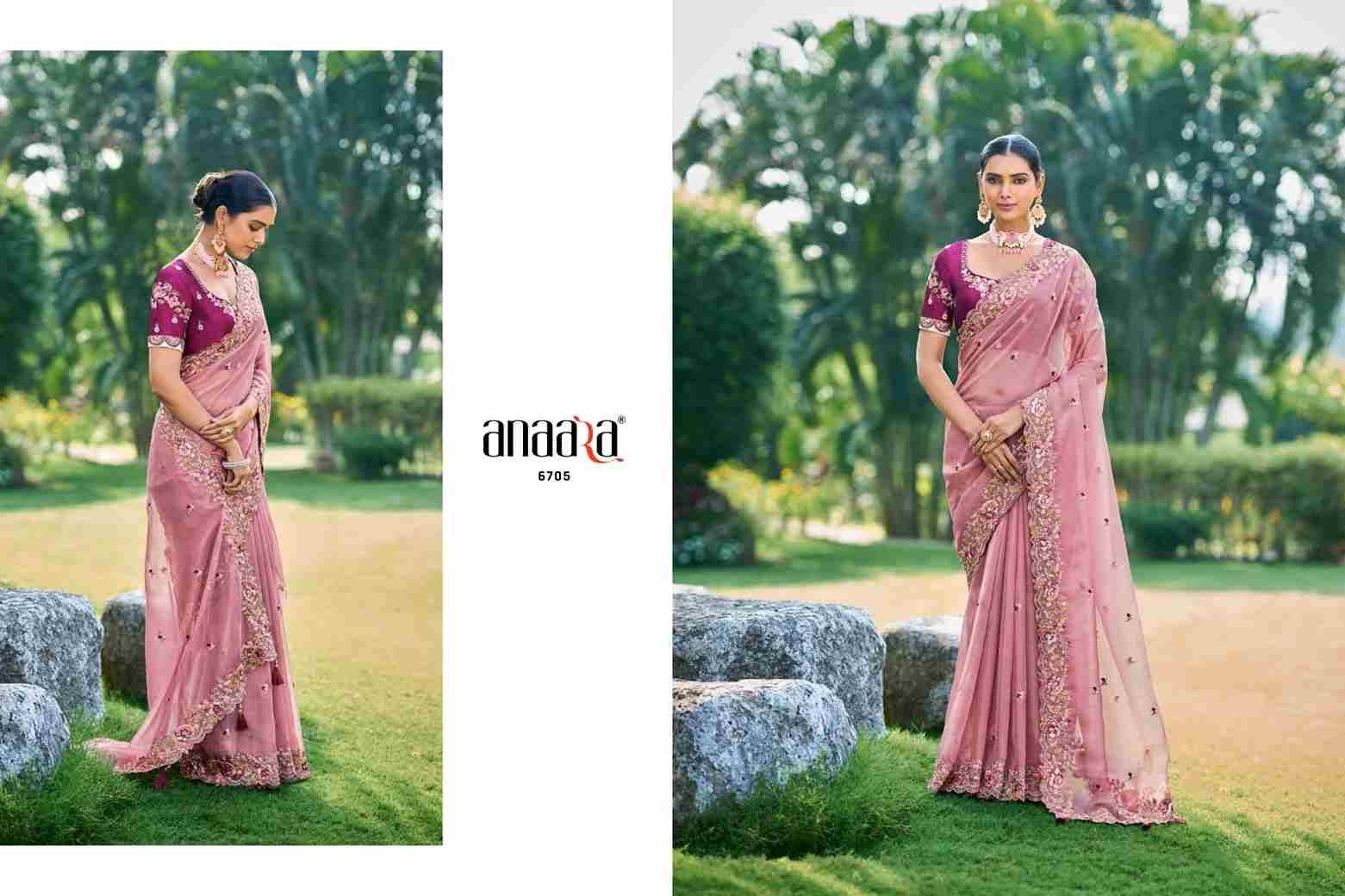 Anaara 6701 Series By Tathastu 6701 To 6709 Series Indian Traditional Wear Collection Beautiful Stylish Fancy Colorful Party Wear & Occasional Wear Silk Sarees At Wholesale Price