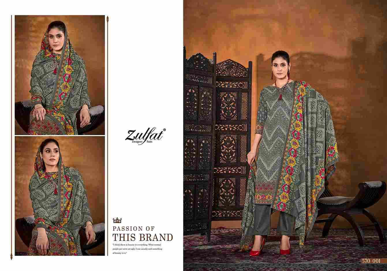 Tania Vol-4 By Zulfat 570-001 To 570-006 Series Beautiful Festive Suits Stylish Fancy Colorful Casual Wear & Ethnic Wear Pure Cotton Print Dresses At Wholesale Price