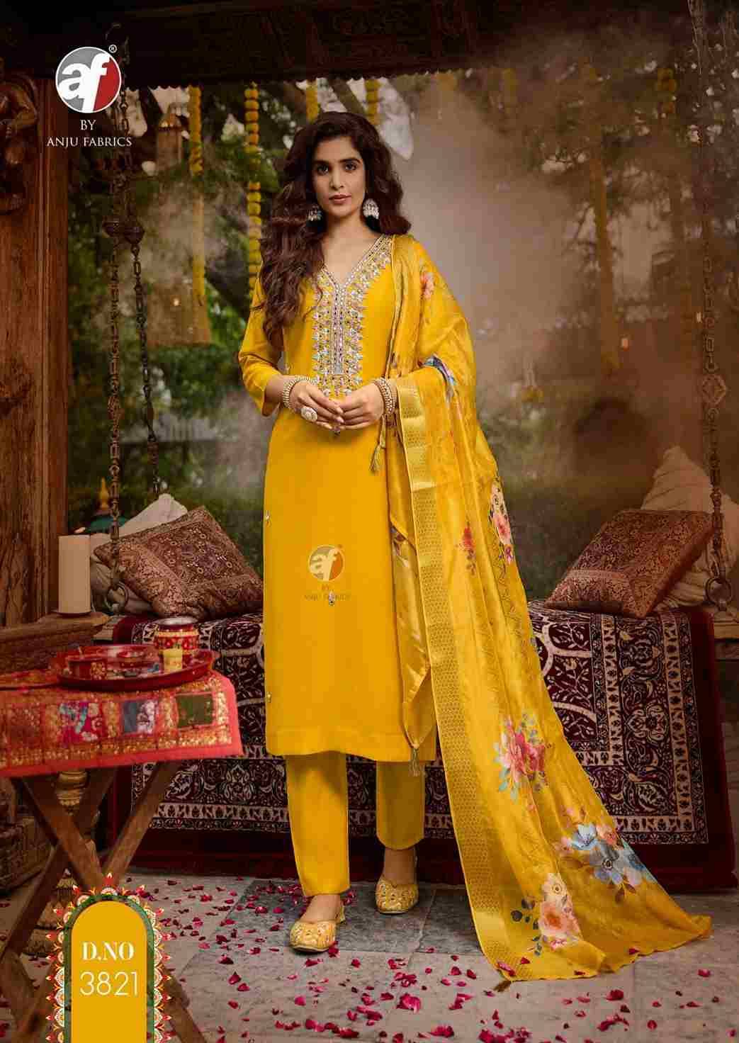 Shararat Vol-7 By Anju Fabrics 3821 To 3826 Series Beautiful Festive Suits Colorful Stylish Fancy Casual Wear & Ethnic Wear Viscose Modal Dresses At Wholesale Price