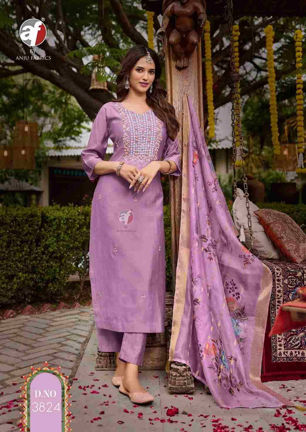 Shararat Vol-7 By Anju Fabrics 3821 To 3826 Series Beautiful Festive Suits Colorful Stylish Fancy Casual Wear & Ethnic Wear Viscose Modal Dresses At Wholesale Price