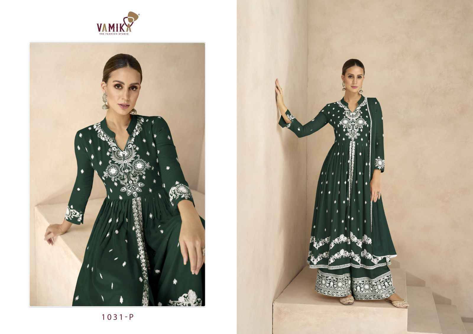 Lakhnavi Vol-6 Platinum By Vamika 1031-P To 1031-T Series Beautiful Stylish Sharara Suits Fancy Colorful Casual Wear & Ethnic Wear & Ready To Wear Pure Rayon Printed Dresses At Wholesale Price