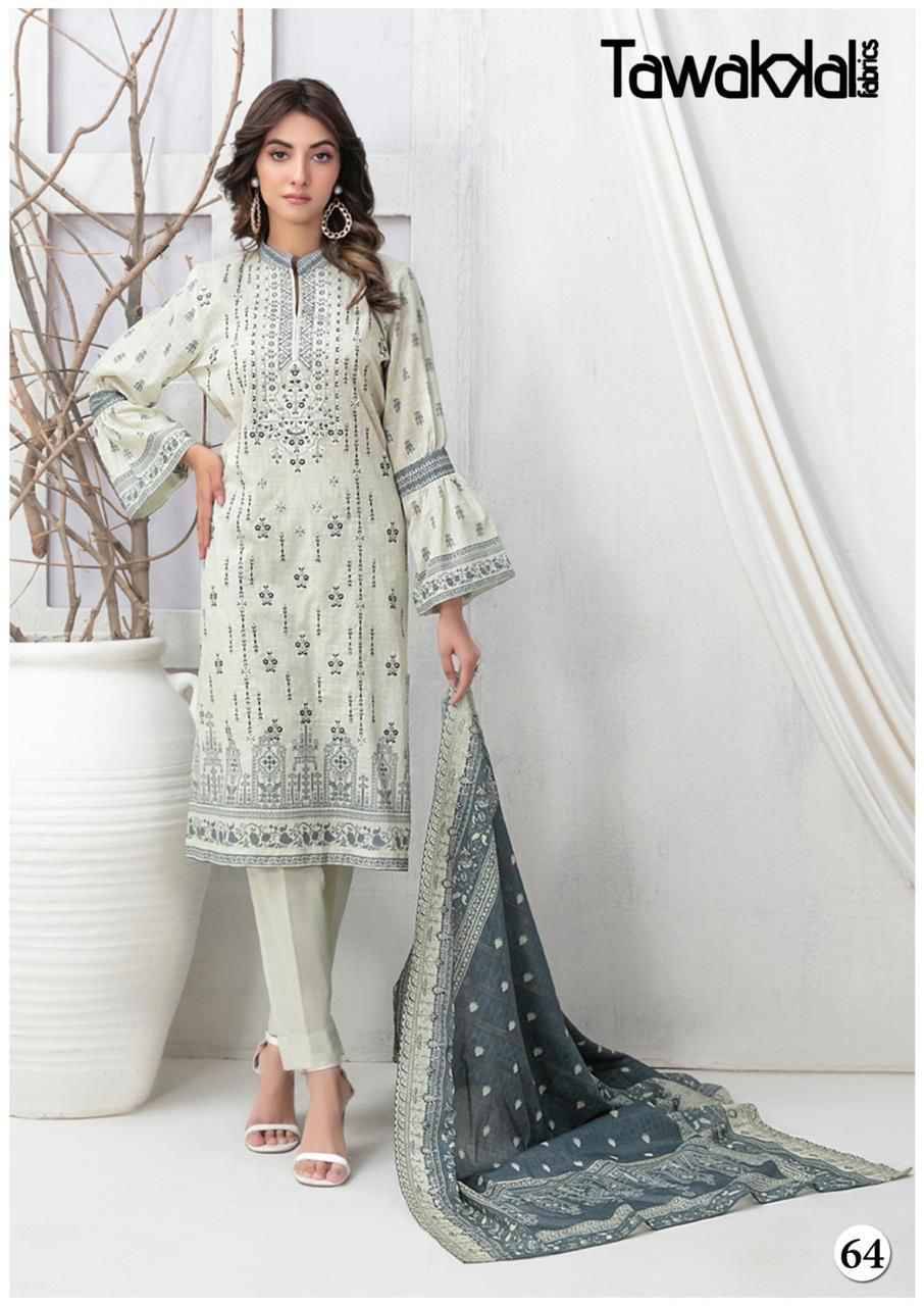 Mehroz Vol-7 By Tawakkal Fab 61 To 70 Series Designer Festive Suits Beautiful Stylish Fancy Colorful Party Wear & Occasional Wear Pure Cotton Dresses At Wholesale Price