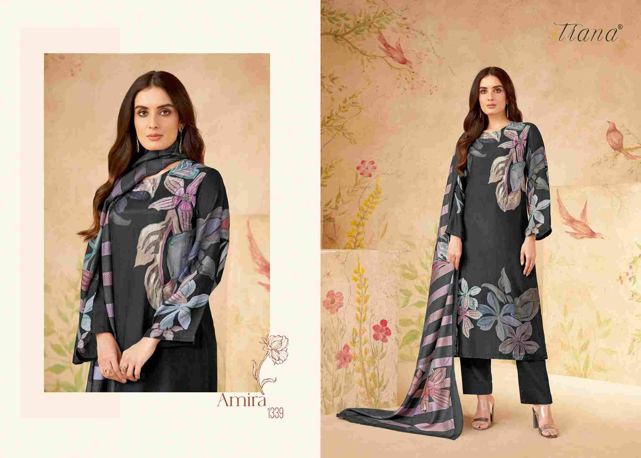 Amira By Itrana Beautiful Festive Suits Colorful Stylish Fancy Casual Wear & Ethnic Wear Muslin Silk Print Dresses At Wholesale Price