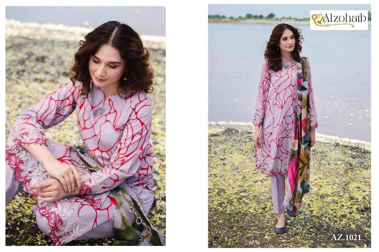 M.Basic By Alzohaib 1021 To 1022 Series Wholesale Designer Pakistani Suits Collection Beautiful Stylish Fancy Colorful Party Wear & Occasional Wear Pure Cotton Dresses At Wholesale Price