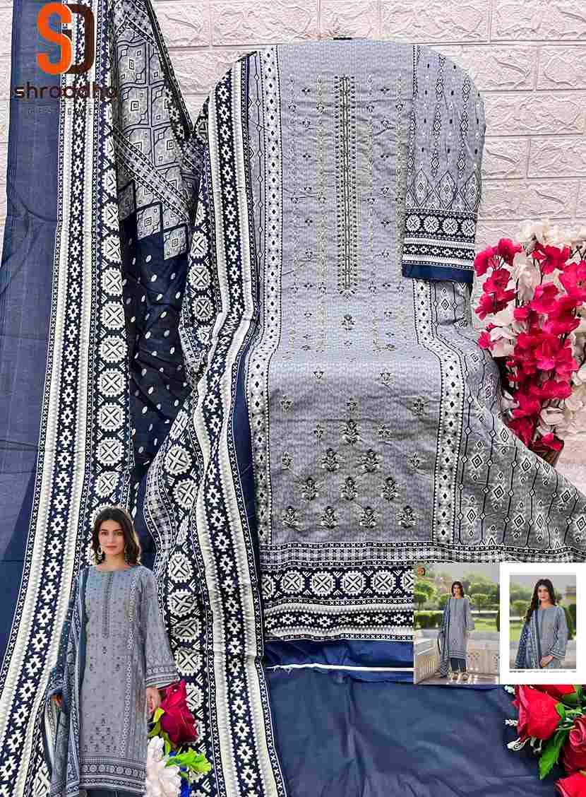 Bin Saeed Lawn Collection Vol-11 By Shraddha Designer 11001 To 11004 Series Designer Pakistani Suits Beautiful Fancy Stylish Colorful Party Wear & Occasional Wear Pure Cotton Print With Embroidery Dresses At Wholesale Price