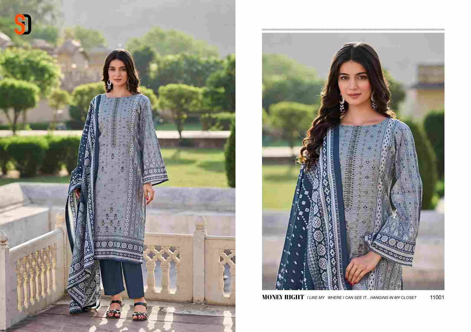 Bin Saeed Lawn Collection Vol-11 By Shraddha Designer 11001 To 11004 Series Designer Pakistani Suits Beautiful Fancy Stylish Colorful Party Wear & Occasional Wear Pure Cotton Print With Embroidery Dresses At Wholesale Price