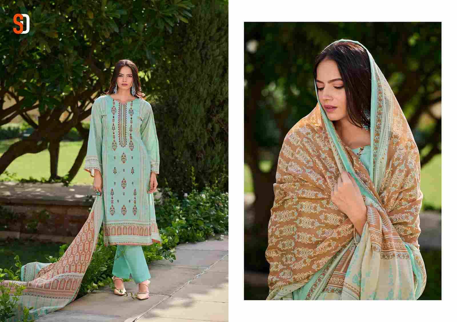 Bin Saeed Lawn Collection Vol-11 By Shraddha Designer 11001 To 11004 Series Designer Pakistani Suits Beautiful Fancy Stylish Colorful Party Wear & Occasional Wear Pure Cotton Print With Embroidery Dresses At Wholesale Price