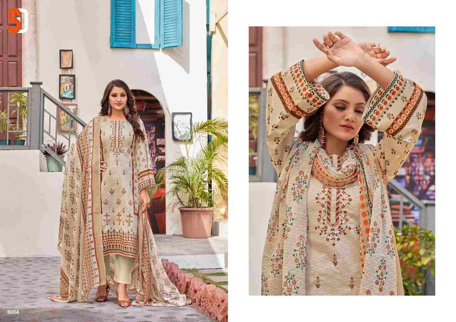 Bin Saeed Lawn Collection Vol-8 Nx By Shraddha Designer Pakistani Suits Beautiful Fancy Stylish Colorful Party Wear & Occasional Wear Pure Cotton Print With Embroidery Dresses At Wholesale Price