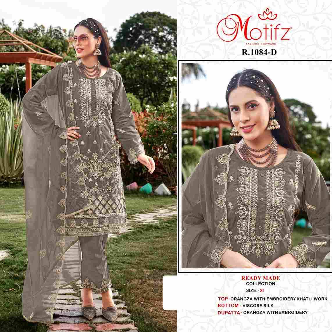 Motifz Hit Design 1084 Colours By Motifz 1084-A To 1084-D Series Designer Pakistani Suits Collection Beautiful Stylish Fancy Colorful Party Wear & Occasional Wear Organza With Embroidered Dresses At Wholesale Price