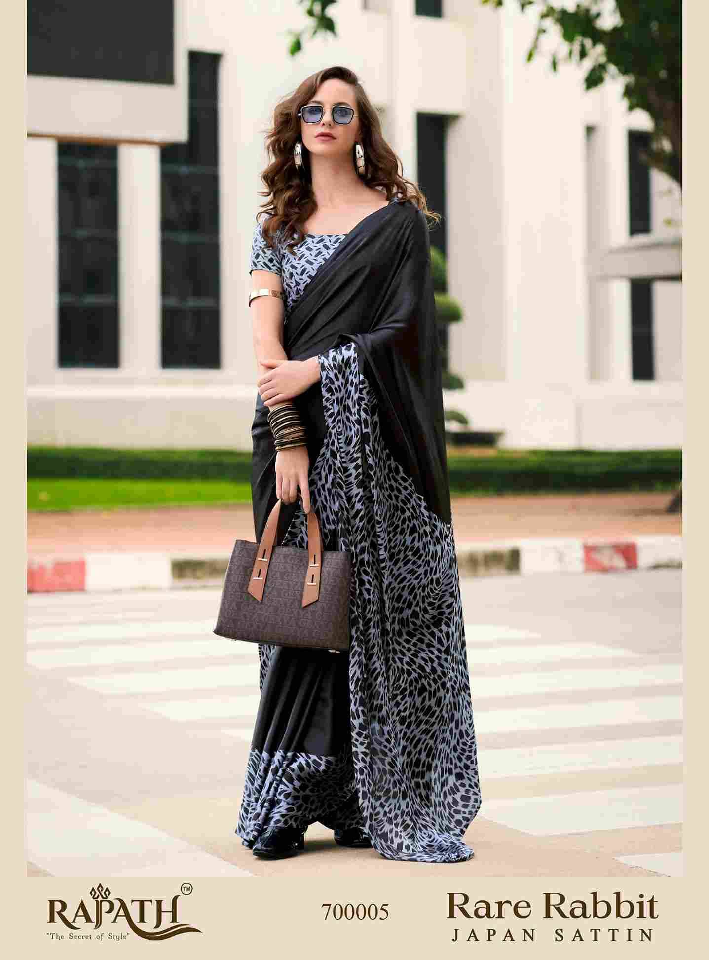 Rare Rabbit By Rajpath 700001 To 700018 Series Indian Traditional Wear Collection Beautiful Stylish Fancy Colorful Party Wear & Occasional Wear Japan Satin Sarees At Wholesale Price