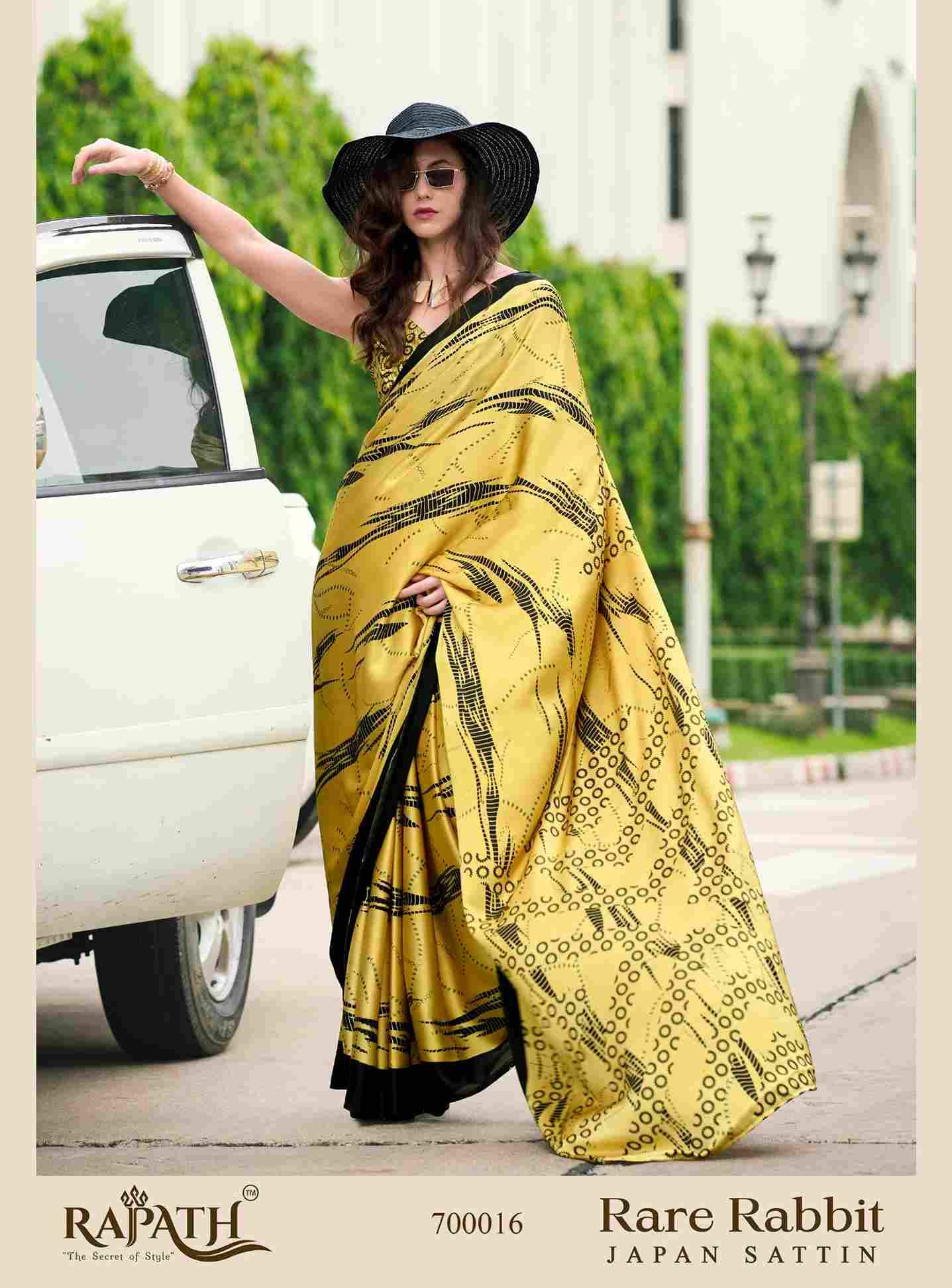 Rare Rabbit By Rajpath 700001 To 700018 Series Indian Traditional Wear Collection Beautiful Stylish Fancy Colorful Party Wear & Occasional Wear Japan Satin Sarees At Wholesale Price