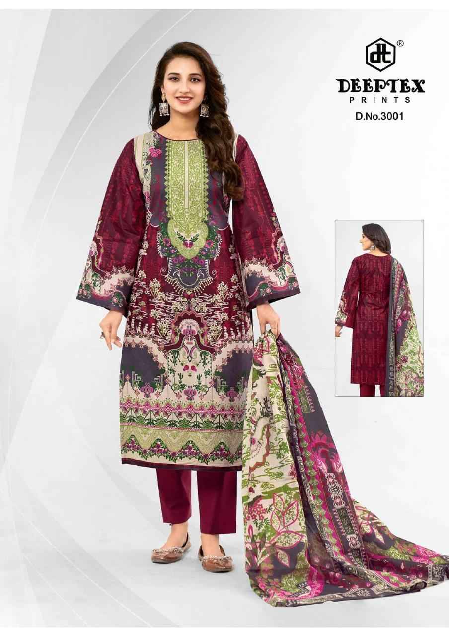 Roohi Zara Vol-3 By Deeptex Prints 3001 To 3008 Series Beautiful Stylish Festive Suits Fancy Colorful Casual Wear & Ethnic Wear & Ready To Wear Heavy Lawn Print Dresses At Wholesale Price