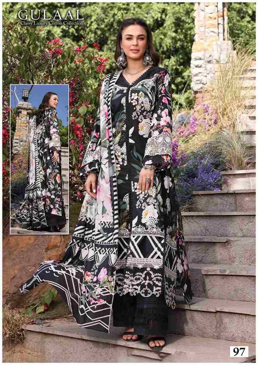 Gulaal Vol-10 By Fashid Wholesale 91 To 100 Series Beautiful Festive Suits Stylish Fancy Colorful Casual Wear & Ethnic Wear Pure Cotton Print Dresses At Wholesale Price