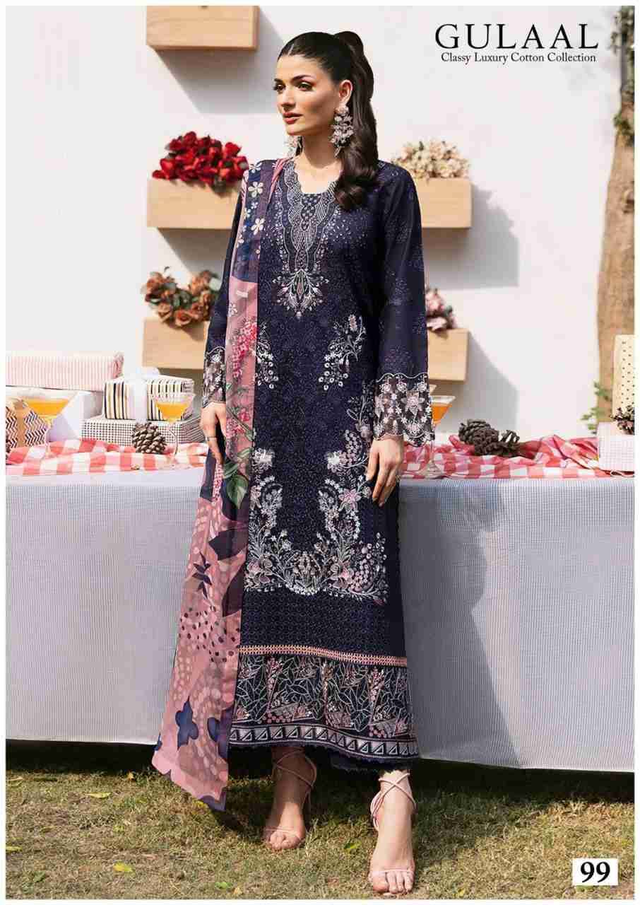 Gulaal Vol-10 By Fashid Wholesale 91 To 100 Series Beautiful Festive Suits Stylish Fancy Colorful Casual Wear & Ethnic Wear Pure Cotton Print Dresses At Wholesale Price