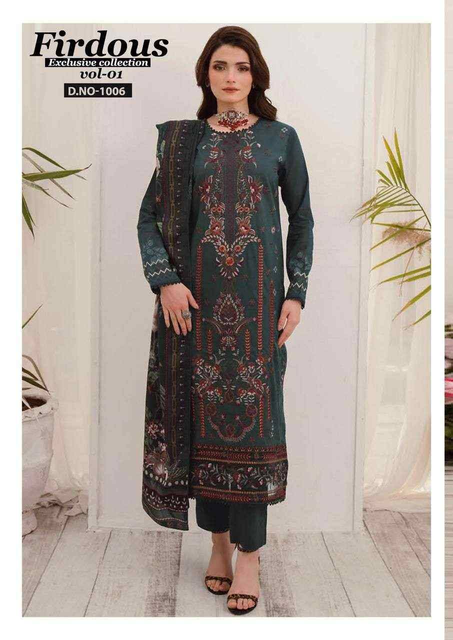 Firdous Vol-1 By Nand Gopal Prints 1001 To 1008 Series Beautiful Festive Suits Colorful Stylish Fancy Casual Wear & Ethnic Wear Pure Cotton Print Dresses At Wholesale Price