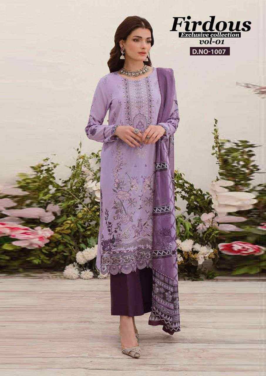 Firdous Vol-1 By Nand Gopal Prints 1001 To 1008 Series Beautiful Festive Suits Colorful Stylish Fancy Casual Wear & Ethnic Wear Pure Cotton Print Dresses At Wholesale Price