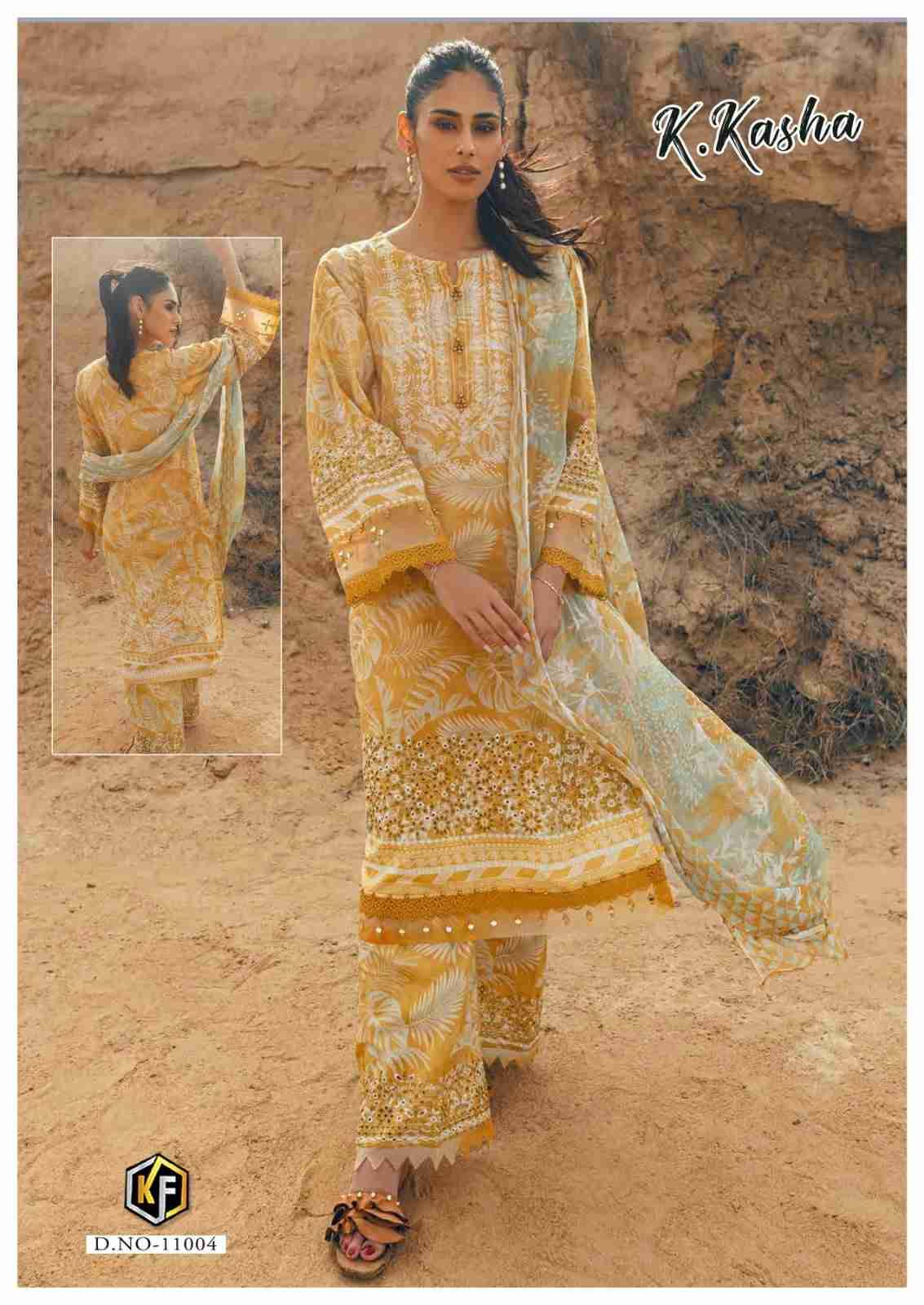 K.Kasha Vol-11 By Keval Fab 11001 To 11006 Series Beautiful Festive Suits Stylish Fancy Colorful Casual Wear & Ethnic Wear Pure Cotton Print Dresses At Wholesale Price