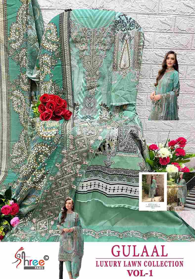 Gulaal Luxury Lawn Collection Vol-1 Nx By Shree Fabs Designer Pakistani Suits Beautiful Stylish Fancy Colorful Party Wear & Occasional Wear Pure Cotton Print Embroidered Dresses At Wholesale Price