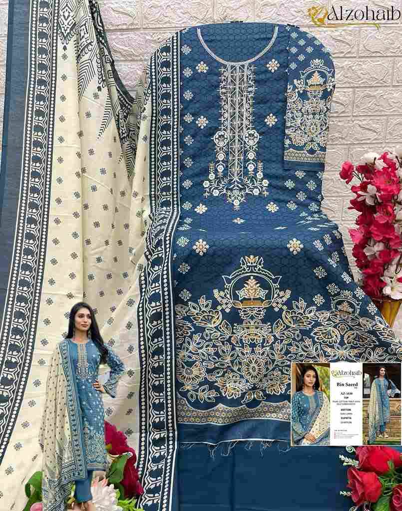 Bin Saeed Nx By Alzohaib 1029 To 1032 Series Beautiful Pakistani Suits Stylish Fancy Colorful Casual Wear & Ethnic Wear Pure Cotton Dresses At Wholesale Price