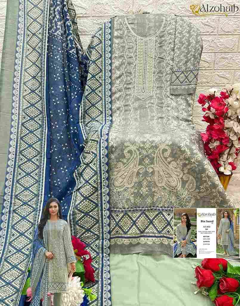 Bin Saeed Nx By Alzohaib 1029 To 1032 Series Beautiful Pakistani Suits Stylish Fancy Colorful Casual Wear & Ethnic Wear Pure Cotton Dresses At Wholesale Price