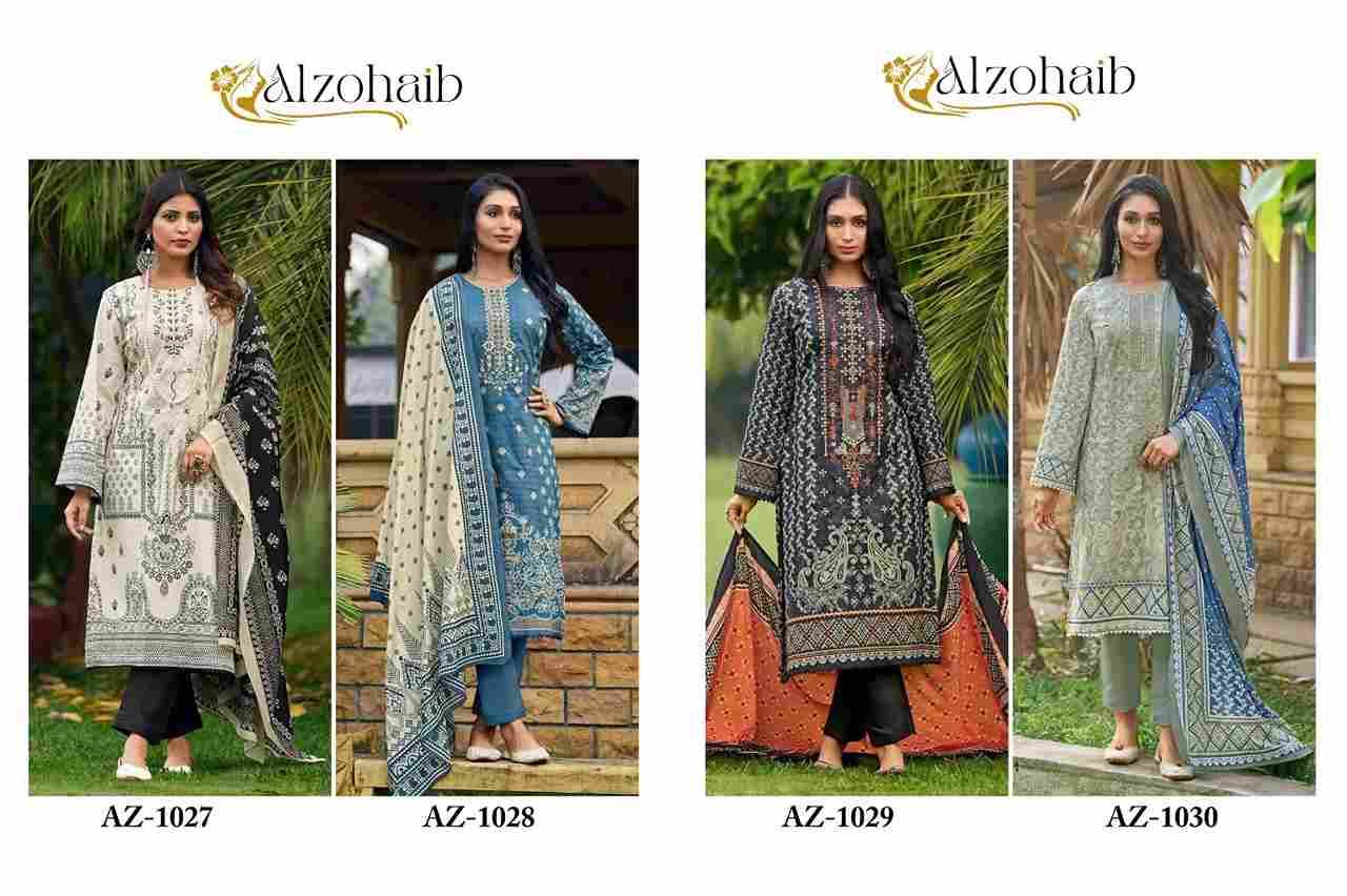 Bin Saeed Nx By Alzohaib 1029 To 1032 Series Beautiful Pakistani Suits Stylish Fancy Colorful Casual Wear & Ethnic Wear Pure Cotton Dresses At Wholesale Price