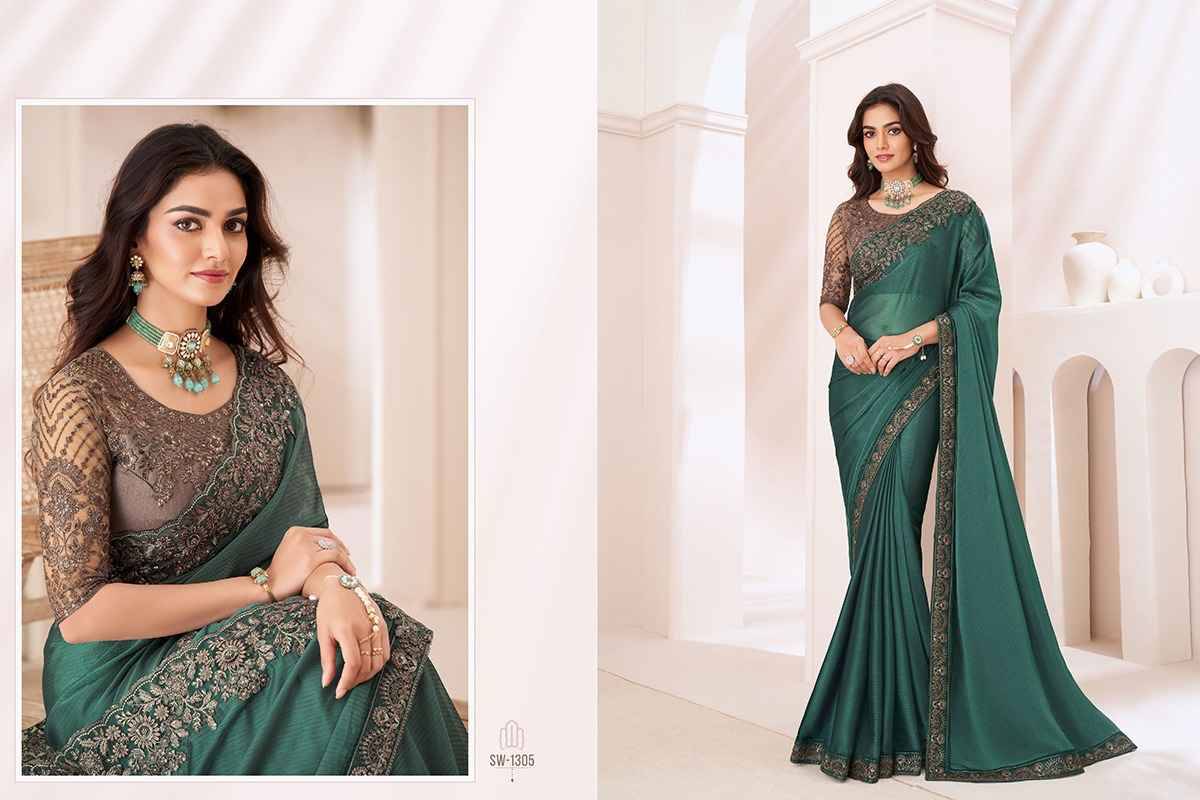 Sandalwood Vol-13 By TFH 1301 To 1318 Series Indian Traditional Wear Collection Beautiful Stylish Fancy Colorful Party Wear & Occasional Wear Chiffon/Georgette/Satin Sarees At Wholesale Price