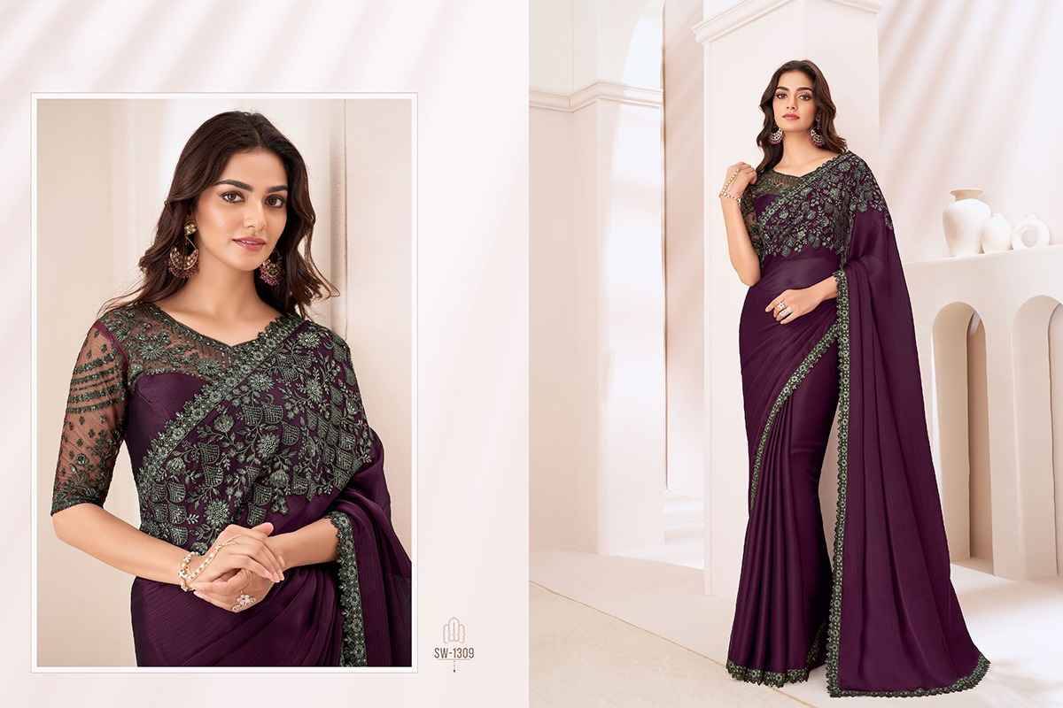 Sandalwood Vol-13 By TFH 1301 To 1318 Series Indian Traditional Wear Collection Beautiful Stylish Fancy Colorful Party Wear & Occasional Wear Chiffon/Georgette/Satin Sarees At Wholesale Price