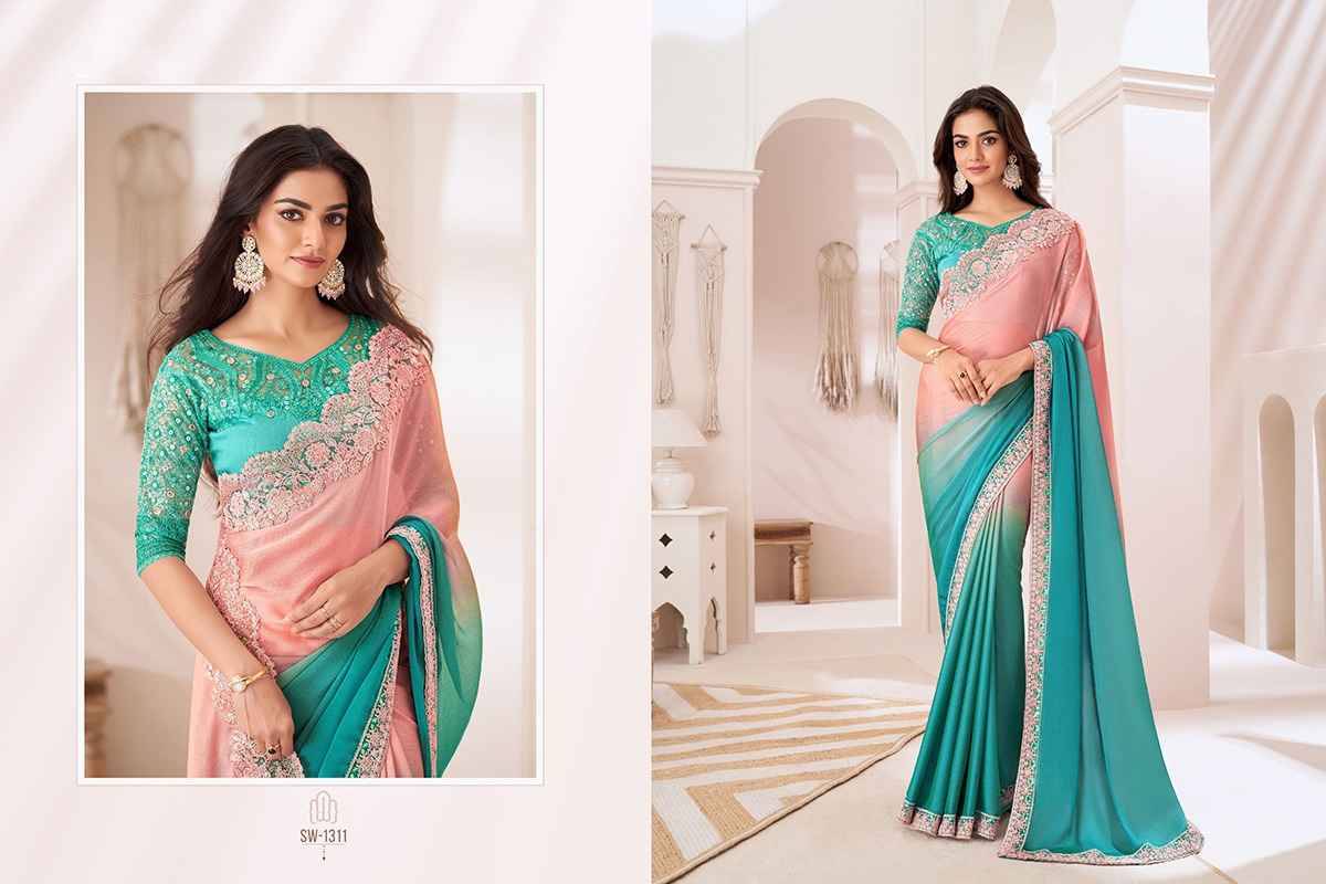 Sandalwood Vol-13 By TFH 1301 To 1318 Series Indian Traditional Wear Collection Beautiful Stylish Fancy Colorful Party Wear & Occasional Wear Chiffon/Georgette/Satin Sarees At Wholesale Price