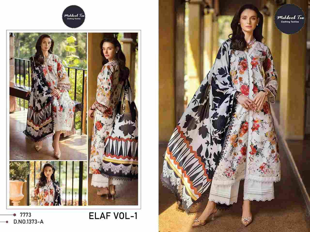 Elaf Vol-1 By Mehboob Tex 1373-A To 1373-B Series Beautiful Pakistani Suits Stylish Fancy Colorful Party Wear & Occasional Wear Cambric Cotton Dresses At Wholesale Price