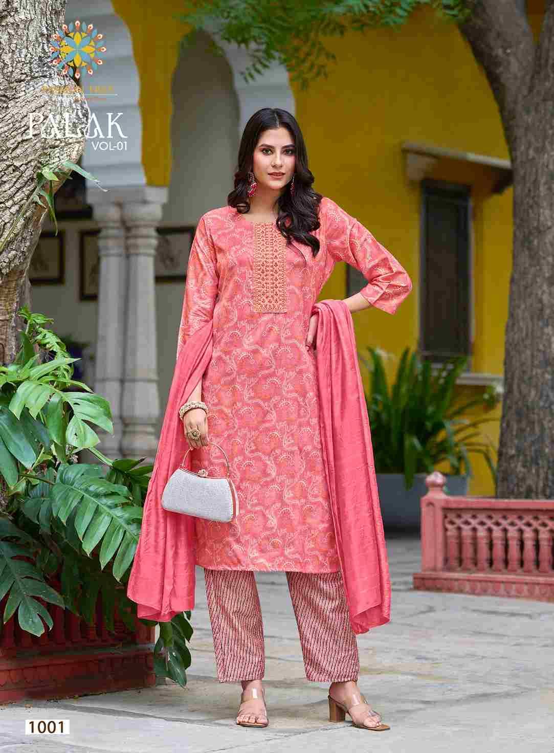 Palak Vol-1 By Passion Tree 1001 To 1010 Series Beautiful Suits Colorful Stylish Fancy Casual Wear & Ethnic Wear Capsule Print Dresses At Wholesale Price