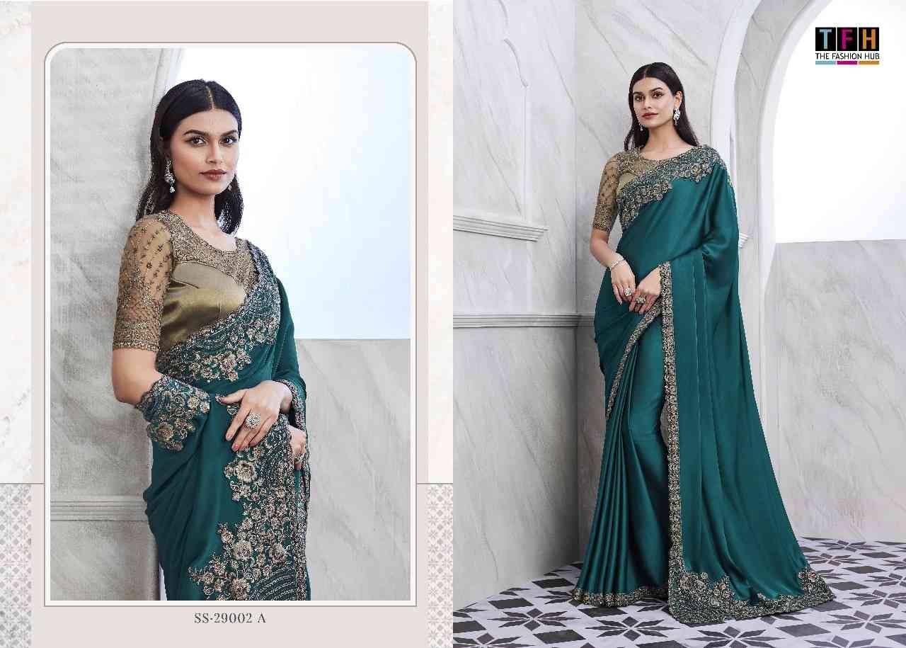 Silver Screen 29002 Colours By TFH 29002 -A To 29002-F Series Indian Traditional Wear Collection Beautiful Stylish Fancy Colorful Party Wear & Occasional Wear Silk Sarees At Wholesale Price