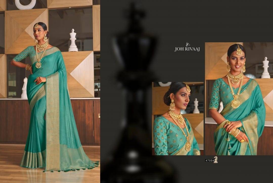 Jantara Vol-470 By Joh Rivaaj 47001 To 47009 Series Indian Traditional Wear Collection Beautiful Stylish Fancy Colorful Party Wear & Occasional Wear Silk Sarees At Wholesale Price